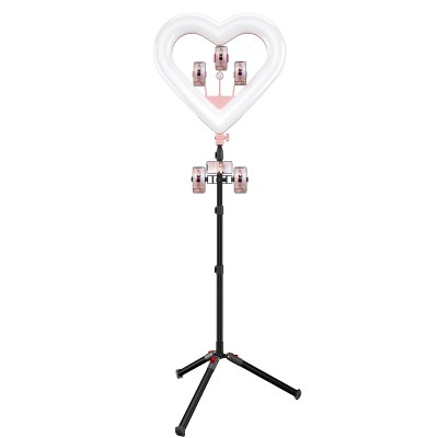 RK51 20 inch 50cm ring light DJ led light heart shape selfie ring light with tripod stand