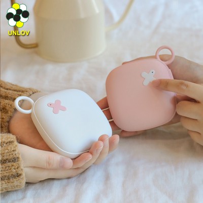 2020 new portable mini rechargeable hand warmer with 5000mAh power bank double sides warming cute gift Customized