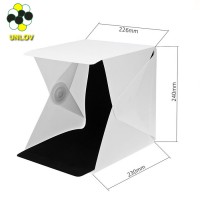 Mini Folding Detachable Photo Studio Portable LED Light Box Photography Studio With White/Black Backgrounds