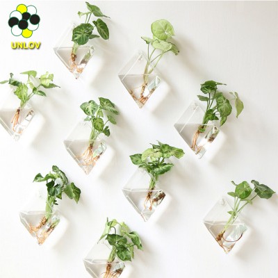 Home Garden Hanging hold Wall Glass Planter Creative Terrarium Glass Flower Pot For Plants