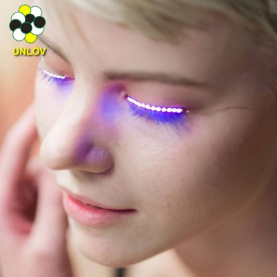 2017 led eyelashes light with night flashing led eye lashes for party